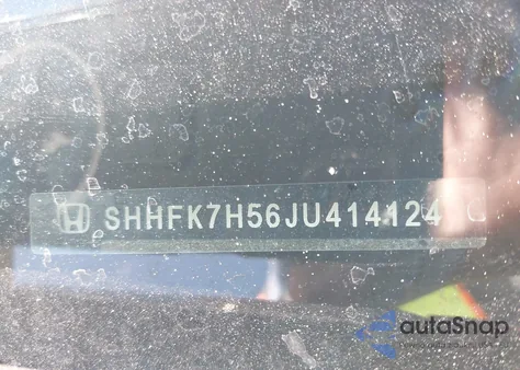 2018 Honda Civic Ex из США, поврежденный, VIN SHHFK7H56JU414124